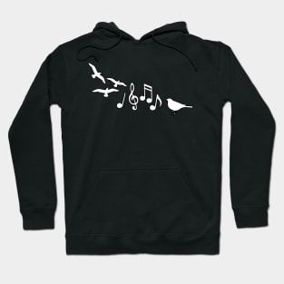 Music Notes and Birds Hoodie